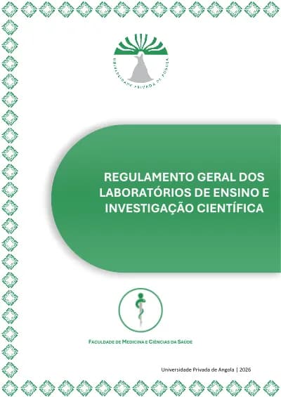 REGULAMENTO GERAL DOS LABORATÓRIOS DE ENSINO E INVESTIGAÇÃO CIENTÍFICA cover