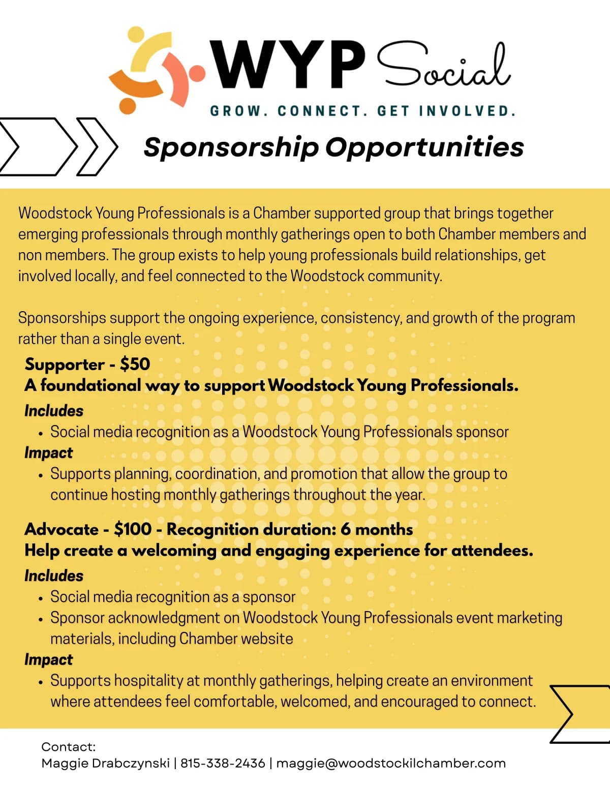 WYP Sponsorship Opportunities cover