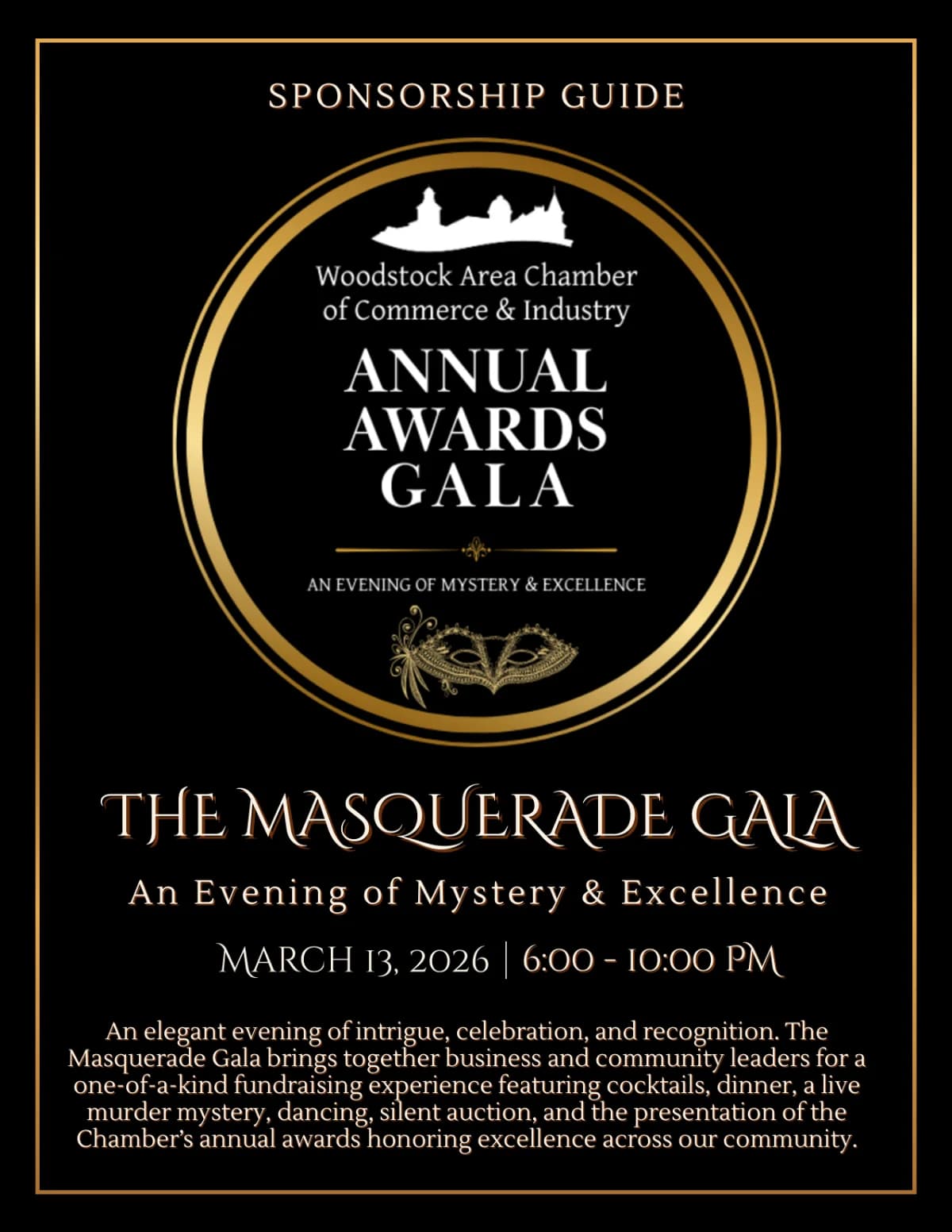 Annual Gala 2026 Sponsorship Booklet cover