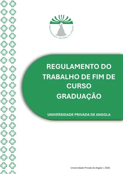 Regulamento do Trabalho do Fim de Curso da Universidade Privada de Angola cover
