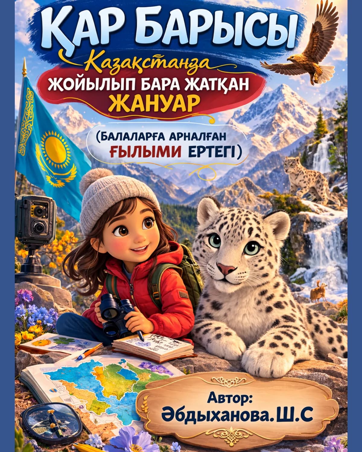Ерте, ерте, ертеде емес… Біздің кең даламыз бен асқар тауларымызда бір ерекше жануар өмір сүрген.Ол — қар барысы. Биік таулардың арасындағы қарлы жартастар мен мұзды шыңдар — оның үй cover